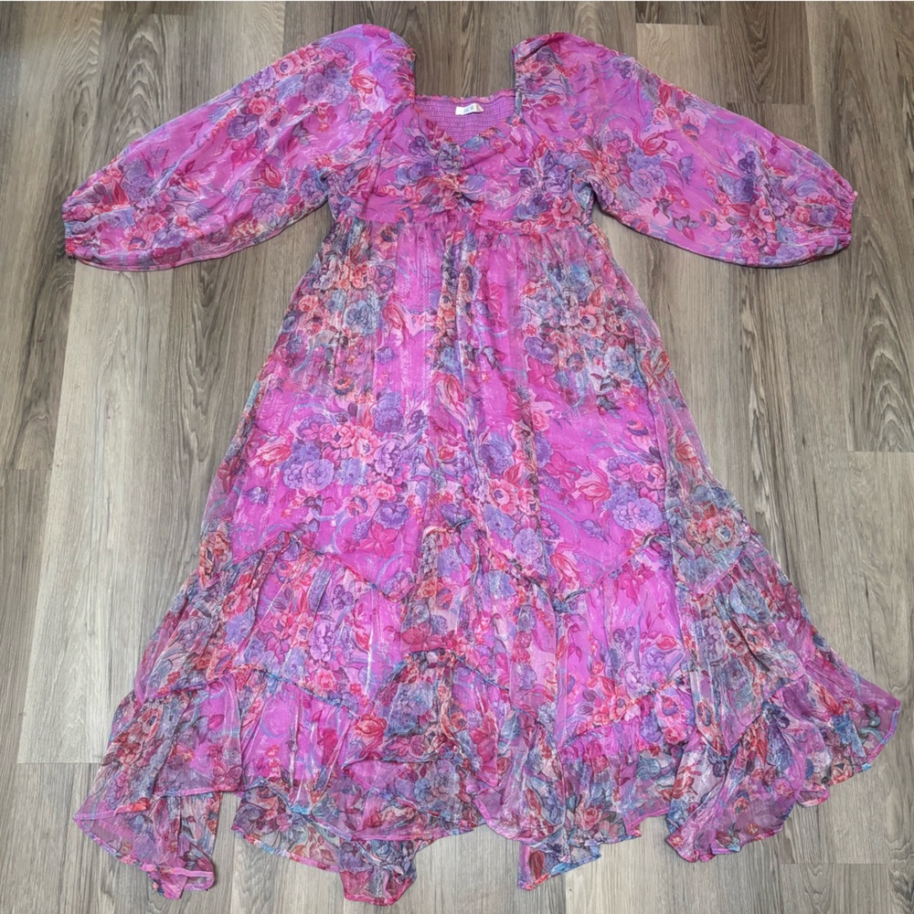 ** SOLD*** Floral Sheer Maxi Dress